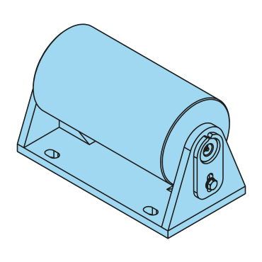 Polyamidrolle komplett zum Anschrauben