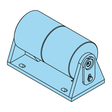 Polyamidrolle komplett zum Anschrauben