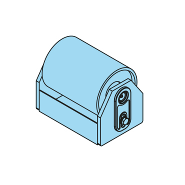 400201 - City-Stahlrolle komplett, 30-133-180/190mm, H=175mm, Achsschmierung, Messingbuchse - Übersicht