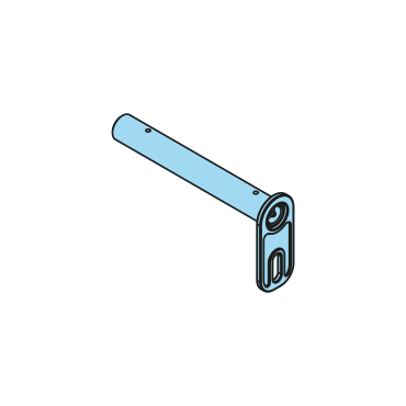 400220 - Achse, 30x230mm, mit Schmierung & Sicherung, S355J2 - Übersicht