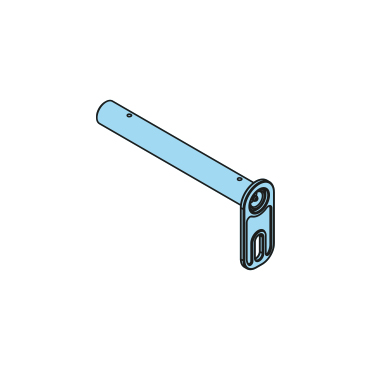 400520 - Achse, 30x250mm, mit Schmierung & Sicherung, S355J2 - Übersicht