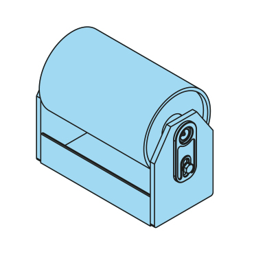 400600 - Stahlrolle komplett, 30-159-250/260mm, H=240mm, Achsschmierung, Messingbuchse - Übersicht