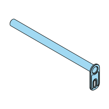 400723 - Achse, 30x460mm, mit Sicherung, S355J2 - Übersicht