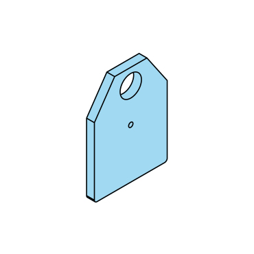 Seitenblech für Rollenböcke