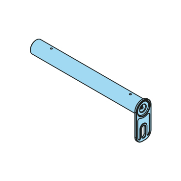 401220 - Achse, 40x360mm, mit Schmierung & Sicherung, S355J2 - Übersicht