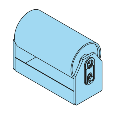 401226 - Stahl-Polyamidrolle komplett, 30-159-300/310mm, mit mittlerer Scheibe (alte Version) - Übersicht