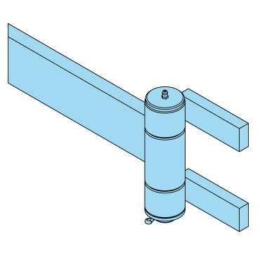 451082 - Scharnier, 50x180,5mm, links, schwere Ausführung, Achsschmierung - Übersicht