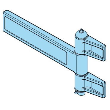 451085 - Scharnier, 35x208mm, links, geschmiedet, schwere Ausführung, Achsschmierung - Übersicht