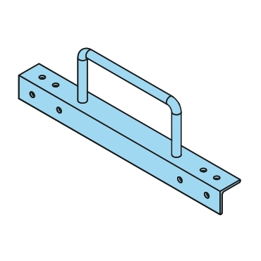 Handgriff auf Winkelprofil