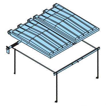 DURAFLEX-Deckel AM3460SM /-MM + Federentlastung mit Spiralfedern komplett