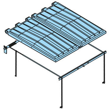 DURAFLEX-Deckel AM3468SM /-MM + Federentlastung mit Spiralfedern komplett