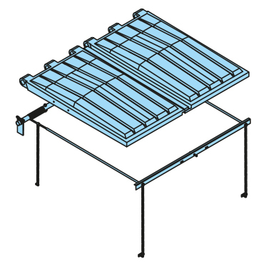DURAFLEX-Deckel AM3463SM /-MM + Federentlastung mit Spiralfedern komplett