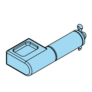 453097 - Klappenscharnier, 25x125mm, geschmiedet, roh - Übersicht