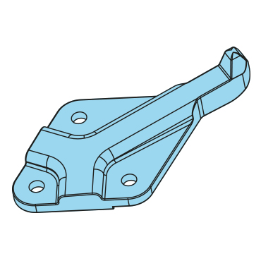 453211 - Gegenhalter für Exzenterverschlüsse, D=14mm, zum Anschrauben, verzinkt, geschmiedet - Übersicht