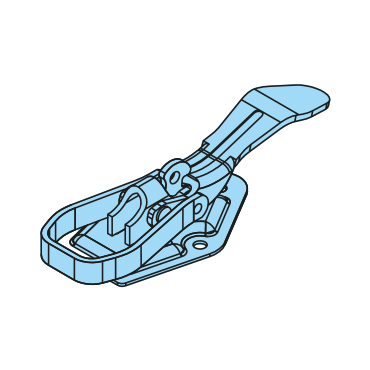 45322201 - Exzenterverschluss, mit automatischer Sicherung, dänisches Modell, verzinkt - Übersicht