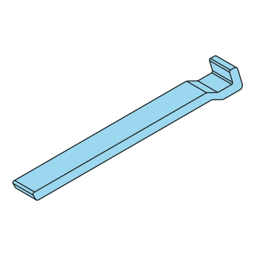 453223 - Gegenhalter für Exzenterverschlüsse, 30x220mm, für Exzenterverschluss 453 222 /-222 01 - Übersicht