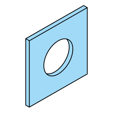 Blech für Aufnahmezapfen