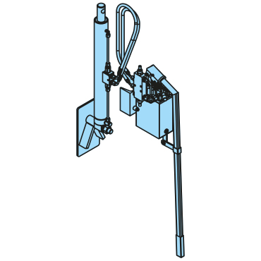 Deckelhydraulik mit Schläuchen komplett