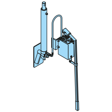 Deckelhydraulik mit Schlauch komplett