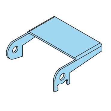 459174 - Deckelscharnier, 200x207mm, oben, S235JR, verzinkt - Übersicht