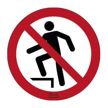 PVC Aufkleber Aufsteigen verboten