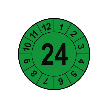 PVC Prüfplakette  2024