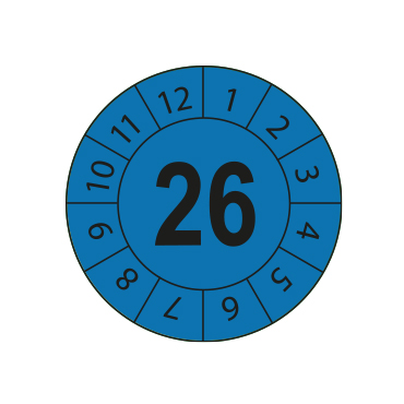 PVC Prüfplakette 2026