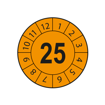 PVC Prüfplakette 2025