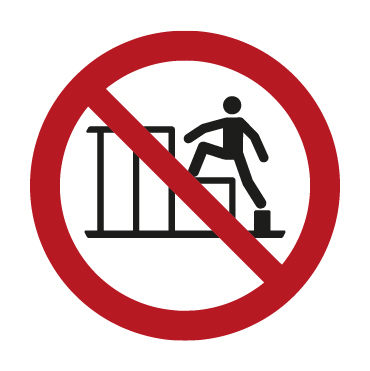 PVC Aufkleber Einsteigen verboten