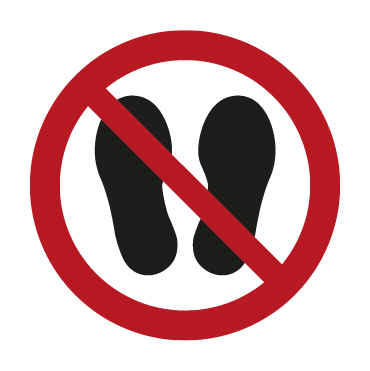 PVC Aufkleber Betreten verboten