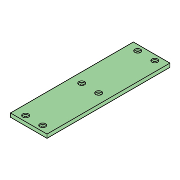 46706001 - Abstreifer 505x150x15mm, PE - Übersicht