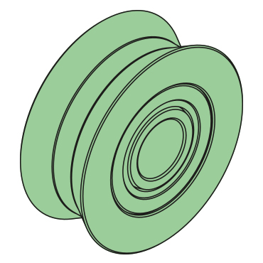 46710211 - Drahtführungsrolle, 10-35-13,5mm, S355J2, mit Nadellager, Typ PAAL - Übersicht