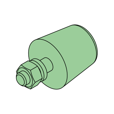 Gummipuffer komplett