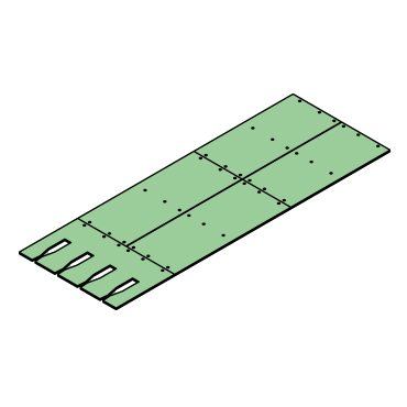 Verschleißbodensatz für 4-fach Verschnürung