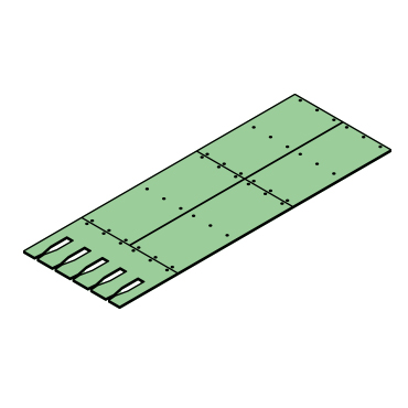Verschleißbodensatz für 5-fach Verschnürung