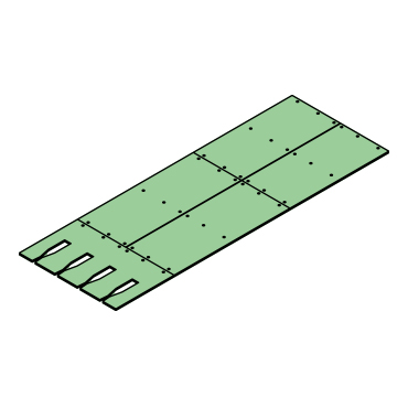 Verschleißbodensatz für 4-fach Verschnürung