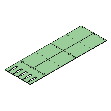Verschleißbodensatz für 5-fach Verschnürung