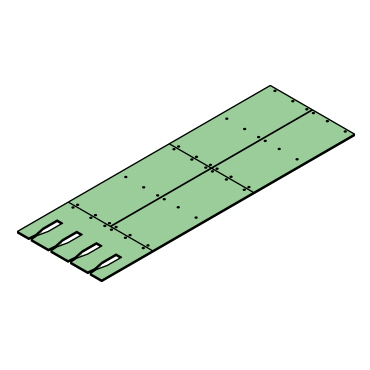 Verschleißbodensatz für 4-fach Verschnürung