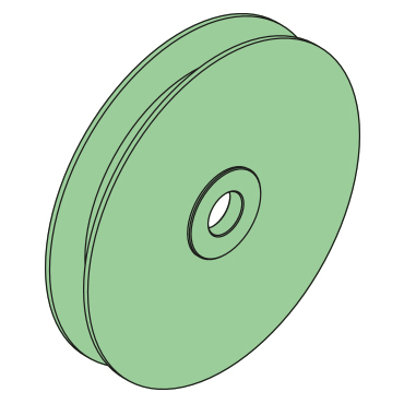 467720 - Drahtführungsrolle, 20-160-27mm, PA6, mit Lager, Typ BOA - Übersicht