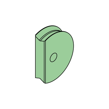 467722 - Drahtführungsrolle, 10,2-60-15mm, Keramik, Typ BOA - Übersicht