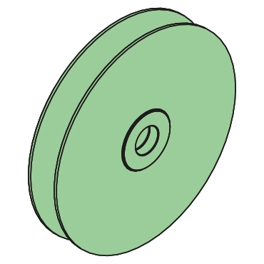 467723 - Drahtführungsrolle, 20-160-27mm, PA6, mit Lager, Typ BOA - Übersicht